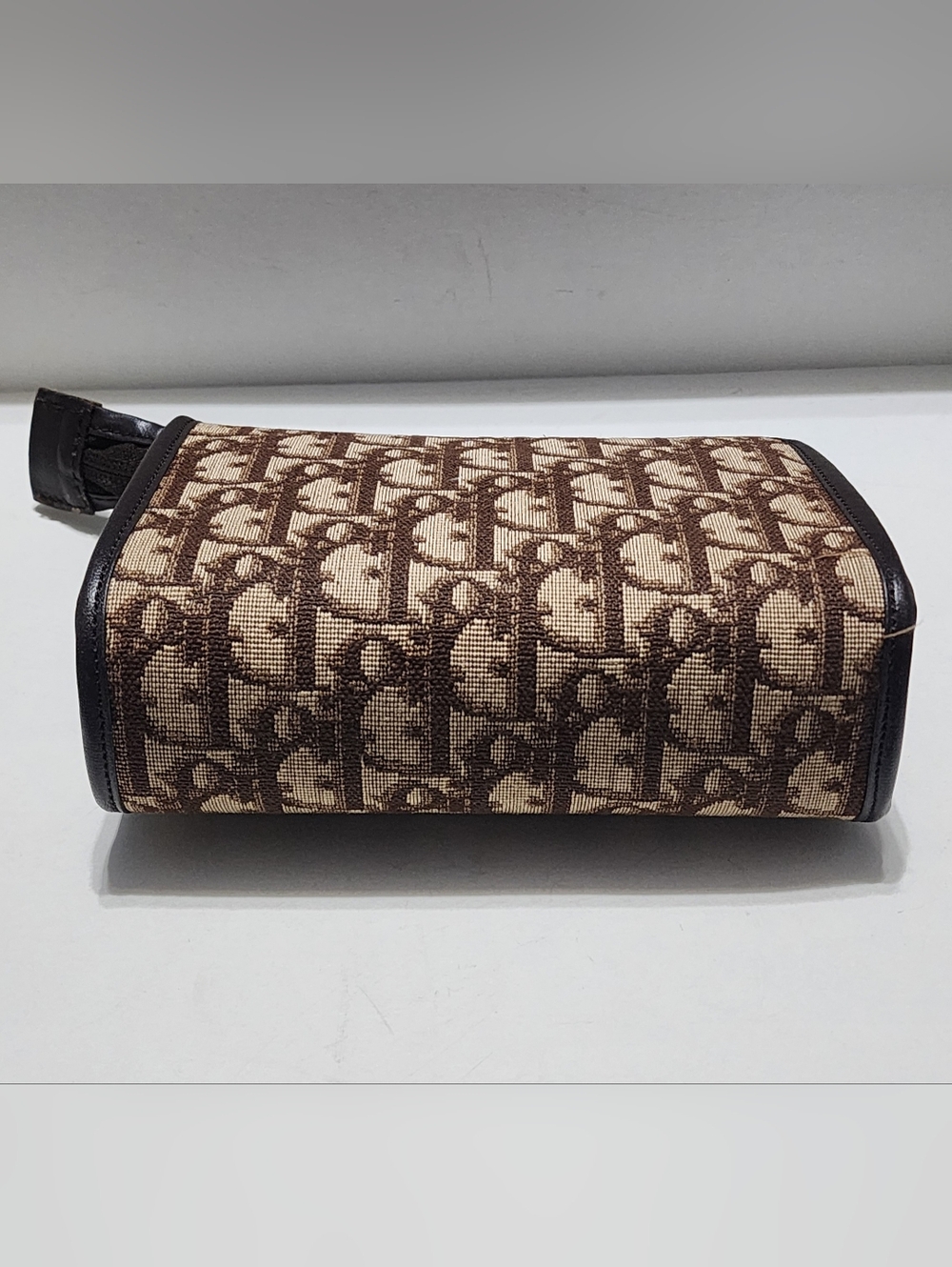 Vintage Christian Dior Diorissimo Monogram Canvas Clutch Cosmetic Mini Bag - Picture 3 of 10